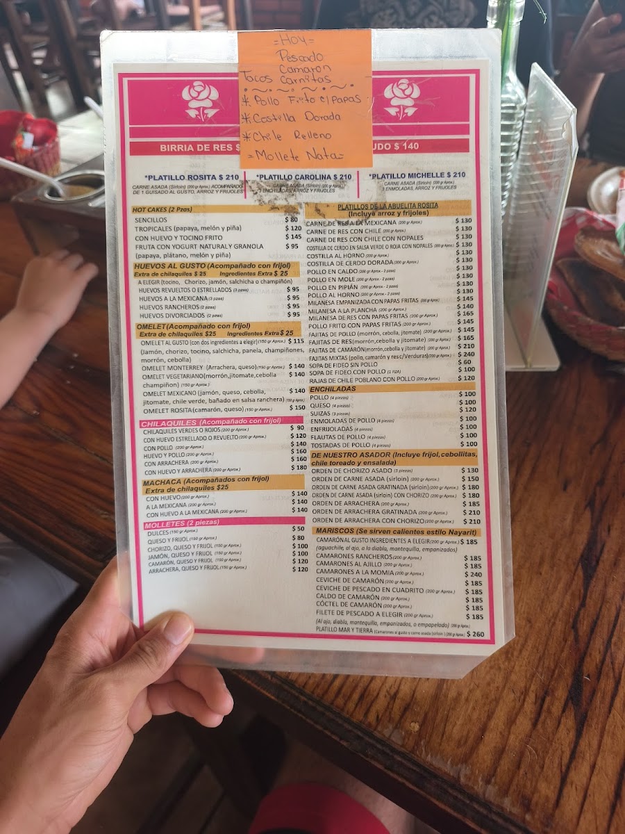 Restaurant Rosita Menu - Image 2