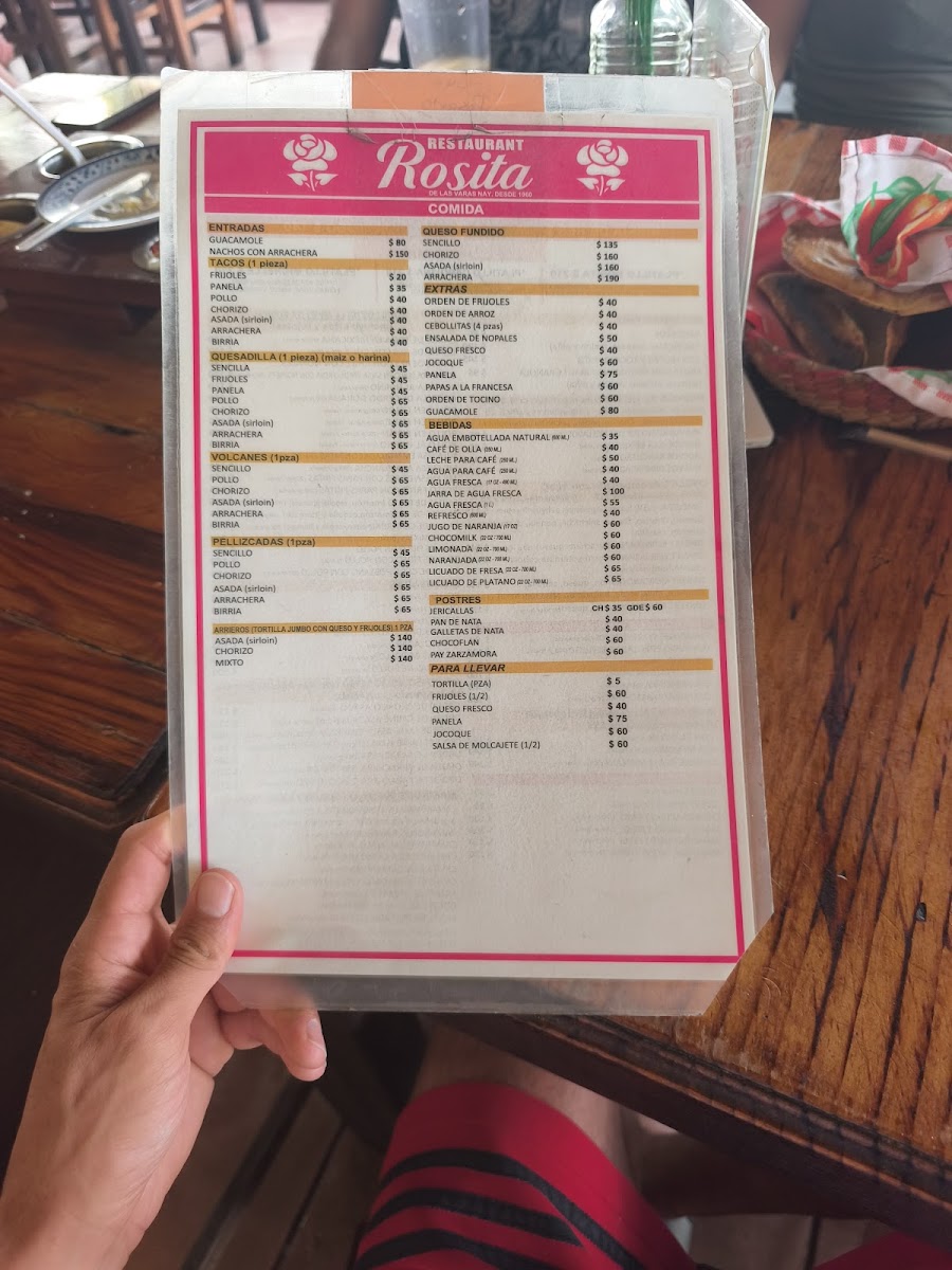 Restaurant Rosita Menu - Image 4