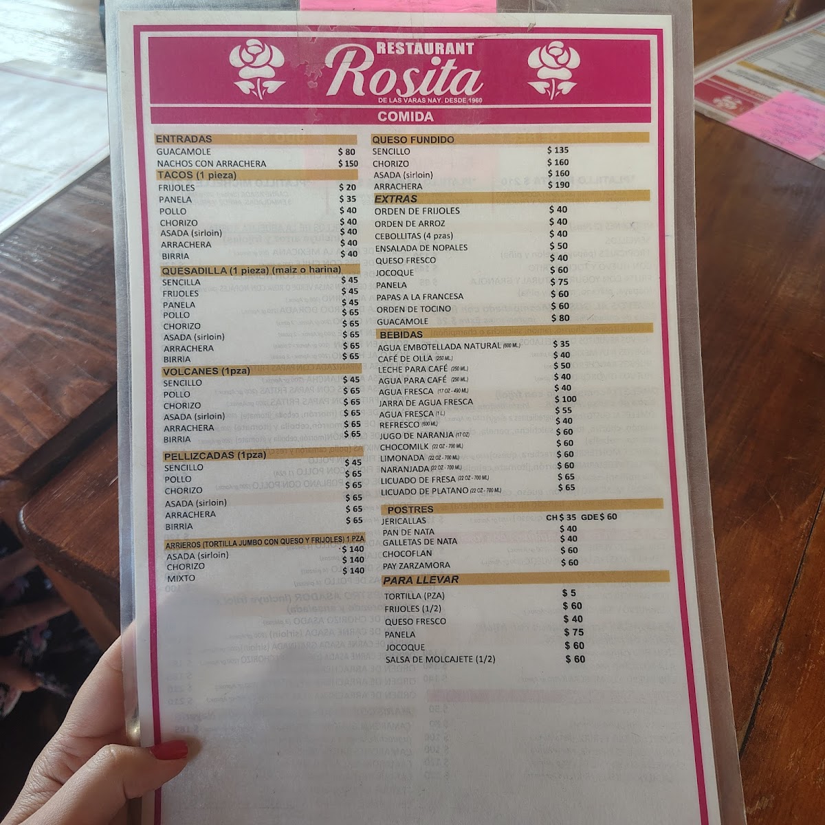 Restaurant Rosita Menu - Image 6